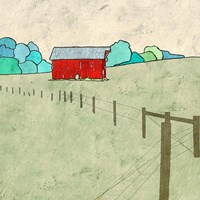 Little Red Barn Fine Art Print