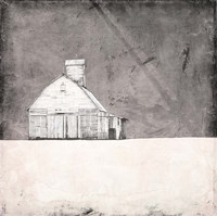Farmhouse under Grey Skies Fine Art Print