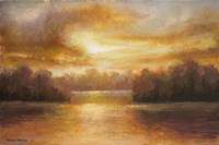 Golden Lake Glow II Fine Art Print