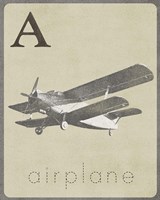 A is for Airplane Fine Art Print