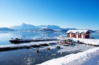 Fishing Dock on the Fjord Fine Art Print