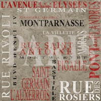 Streets of Paris Fine Art Print