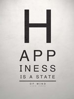 Inspirational Eye Chart I Framed Print