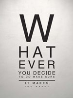 Inspirational Eye Chart III Framed Print