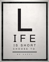 Inspirational Eye Chart IV Framed Print