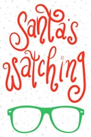 Santa's Watching Fine Art Print