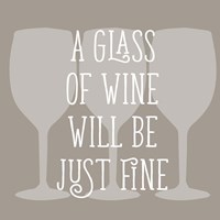 Glass of Wine Fine Art Print