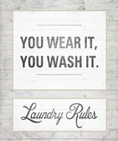 Laundry Rules Fine Art Print