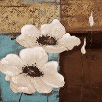White Poppies I Framed Print