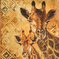 Safari Mother and Son I Fine Art Print