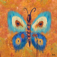 Ikat Flutter Square I Fine Art Print