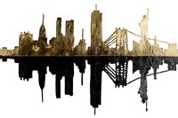 Contemporary NY Gold Fine Art Print
