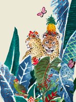 Jungle Carnival on Cream Fine Art Print