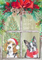 Stop Here Santa Fine Art Print