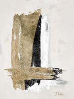 Gold and Black on Beige Fine Art Print