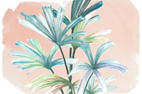 Jungle Gems on Blush I Fine Art Print