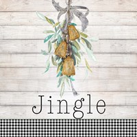 Jingle Bell Wreath Framed Print