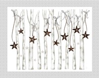 Merry and Bright Birch Trees II Fine Art Print