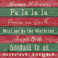 Holiday Chants I Fine Art Print