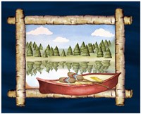 Framed Lake View I Framed Print