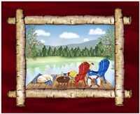 Framed Lake View II Framed Print