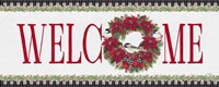 Chickadee Christmas Red - Welcome Fine Art Print