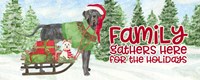 Dog Days of Christmas - Family Gathers Fine Art Print