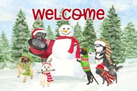 Dog Days of Christmas - Welcome Fine Art Print