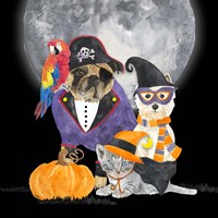 Fright Night Friends III Pirate Pug Fine Art Print