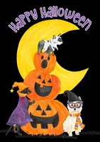 Fright Night Friends - Happy Halloween III Fine Art Print