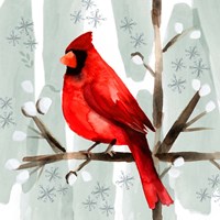 Christmas Hinterland I Cardinal Fine Art Print