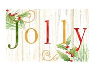 Jolly Whitewash Wood sign Fine Art Print