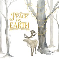 Christmas Forest III Peace on Earth Fine Art Print