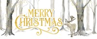 Christmas Forest panel I-Merry Christmas Fine Art Print