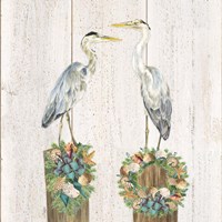 Christmas on the Coast Aqua I Framed Print