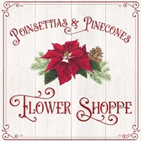 Vintage Christmas Signs III-Flower Shoppe Fine Art Print