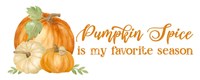 Pumpkin Spice Season panel I Fine Art Print