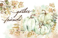 Ghost Pumpkin Harvest square Fine Art Print