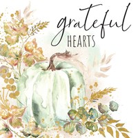 Ghost Pumpkin Harvest Sentiment I Framed Print