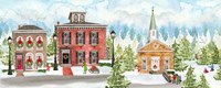 Christmas Village panel I Fine Art Print