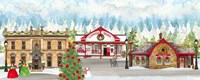 Christmas Village panel II Fine Art Print