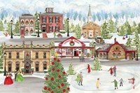Christmas Village landscape Fine Art Print
