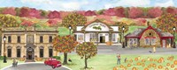 Harvest Village panel II Fine Art Print