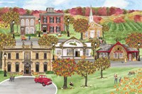Harvest Village landscape Fine Art Print