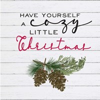 Cozy Christmas I Pine cones Fine Art Print