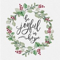 Cozy Christmas Wreath III Fine Art Print