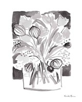 Lemon Gray Tulips II Fine Art Print