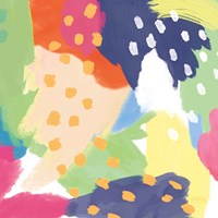 Bright Life II Blue Green Crop Fine Art Print