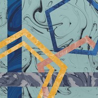 Terrazzo I Blue Fine Art Print