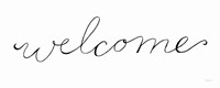 Welcome on White Fine Art Print